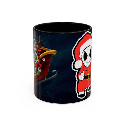 Grinch Jack Skellington Christmas Mug | Accent Coffee Mug