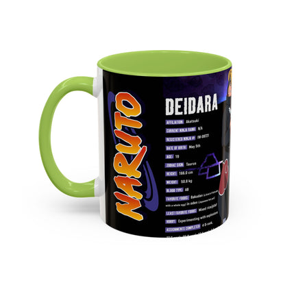 Deidara Naruto Shippuden Accent Coffee Mug  Anime Art Collector Mug (11/15oz)
