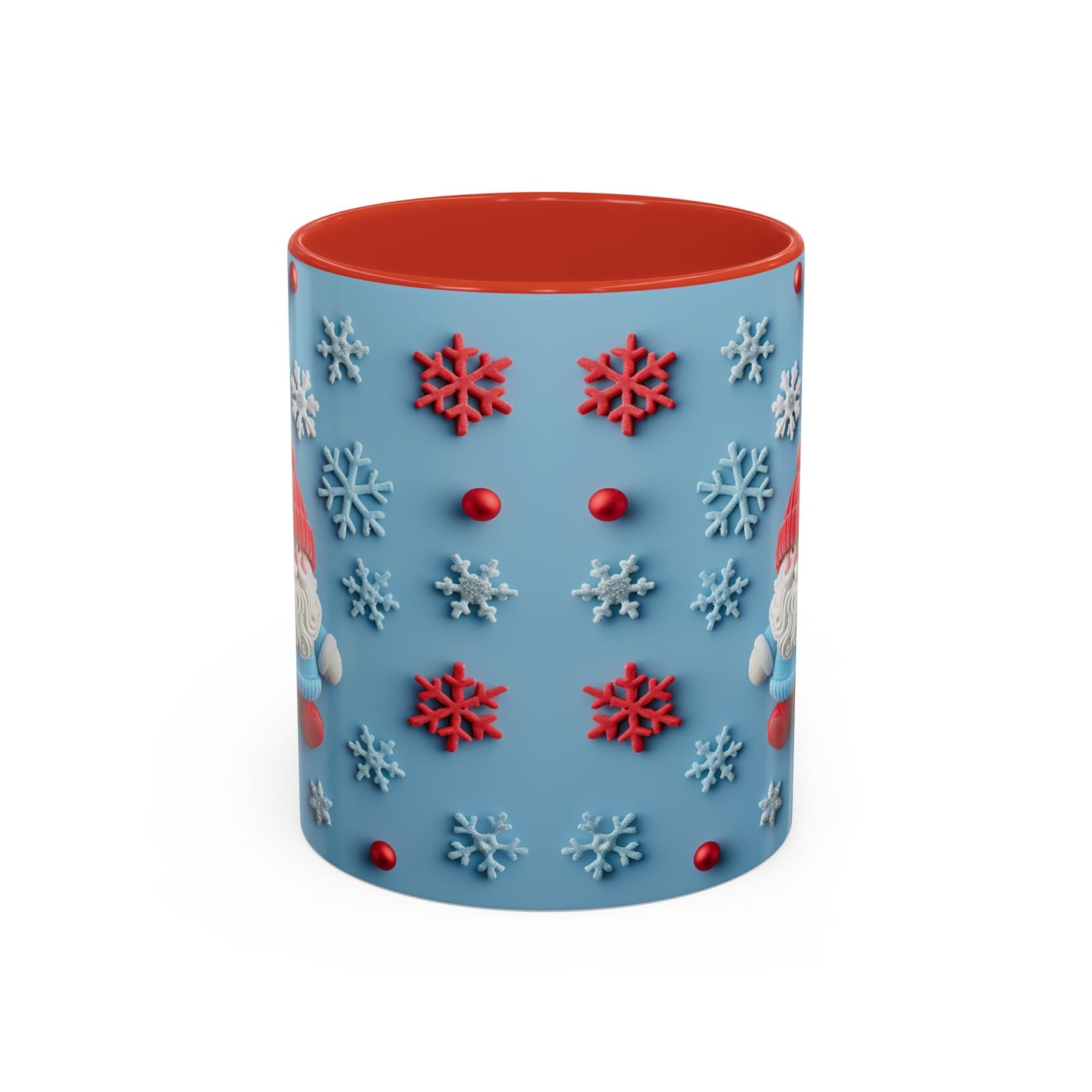 Santa Snowflake Pattern Mug | Accent Coffee Mug