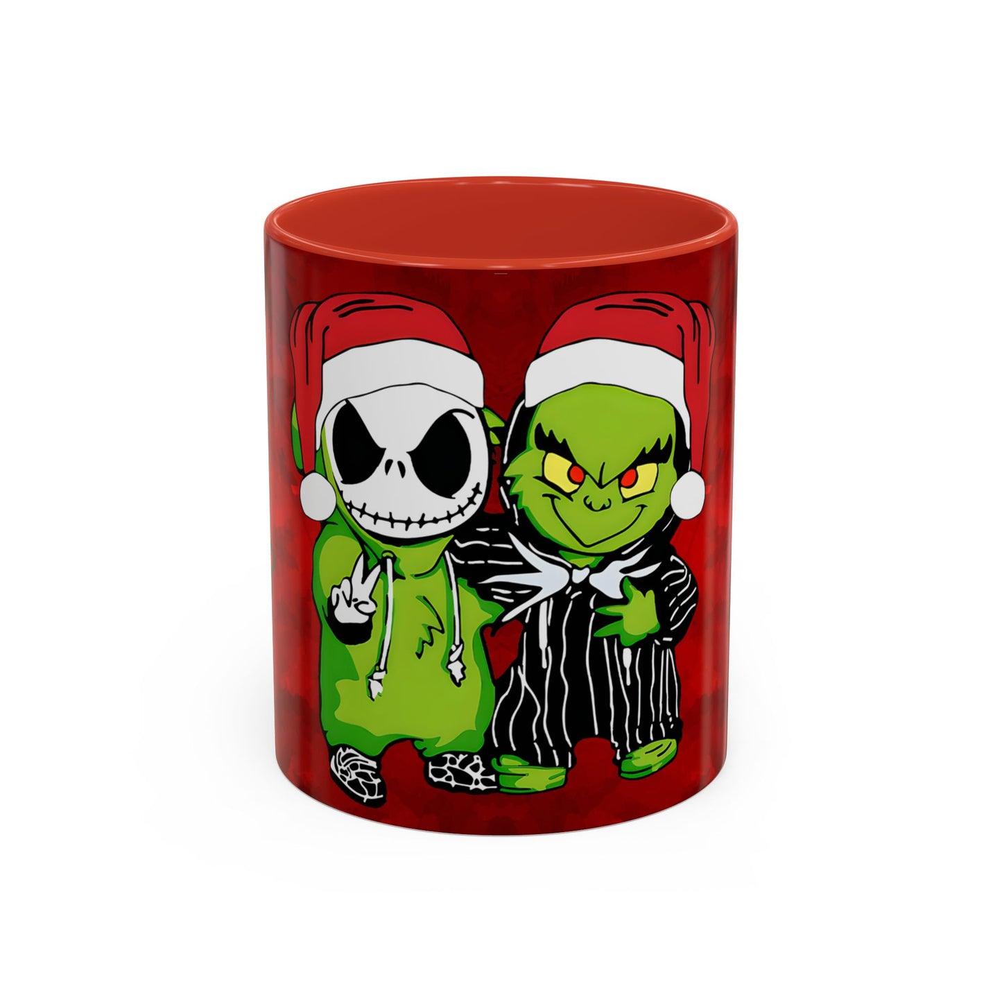 Grinch Jack Skellington Christmas Mug | Accent Coffee Mug