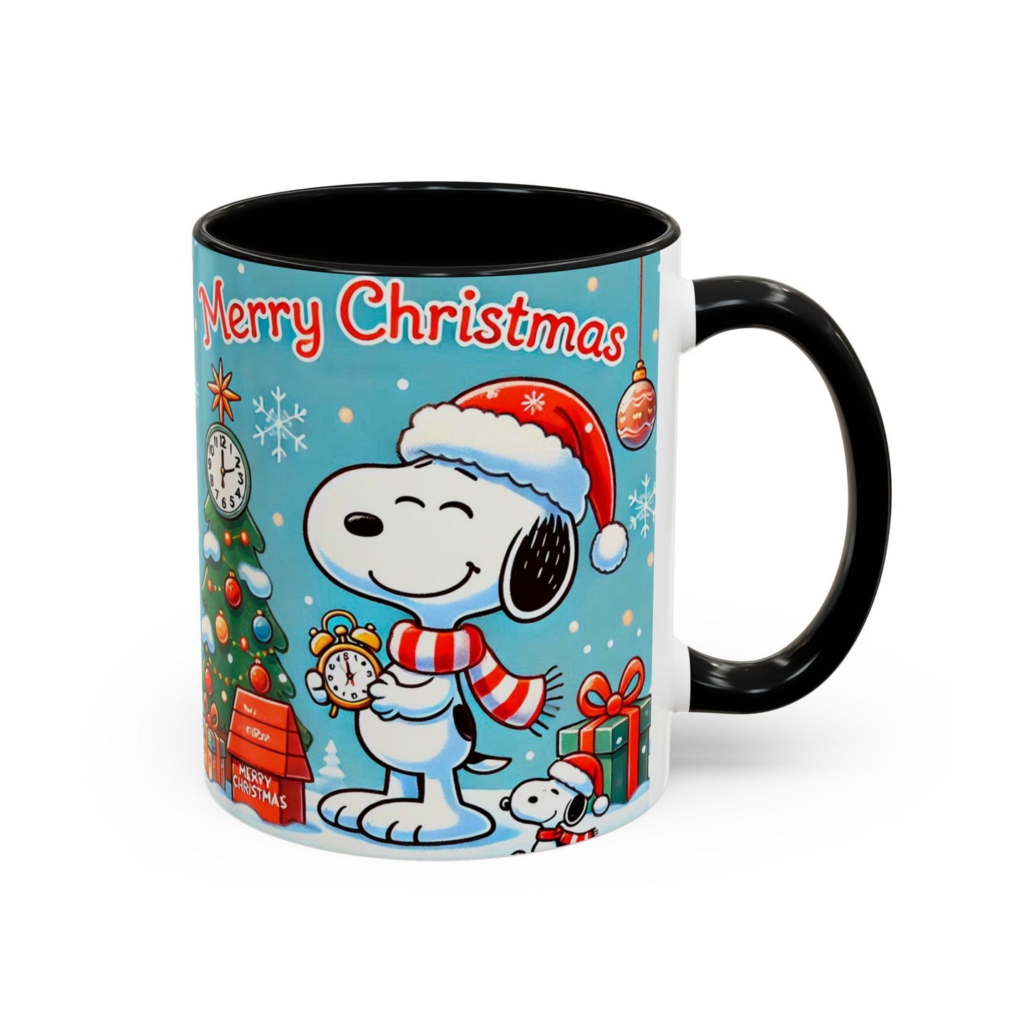 Beagle Chistmas Illustration Mug | Accent Coffee Mug 11oz 15oz