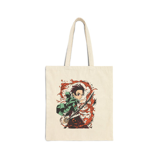Anime Demon Slayer Tanjiro Canvas Tote Bag