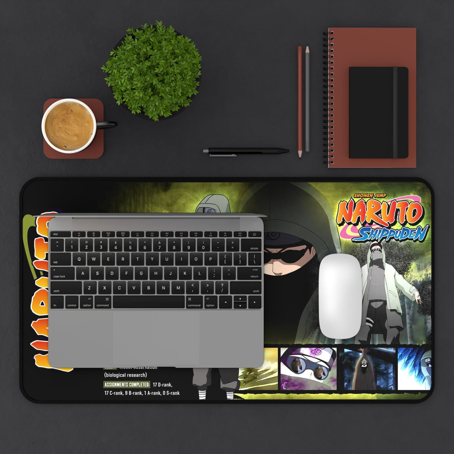 Naruto Shino Desk Mat | Anime Gaming Mousepad