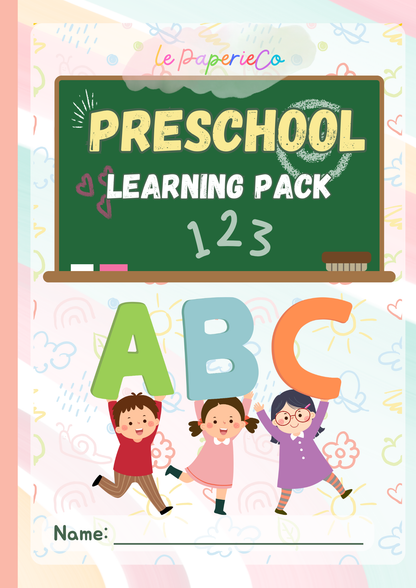 Pre-School Learning Pack | Digital Download