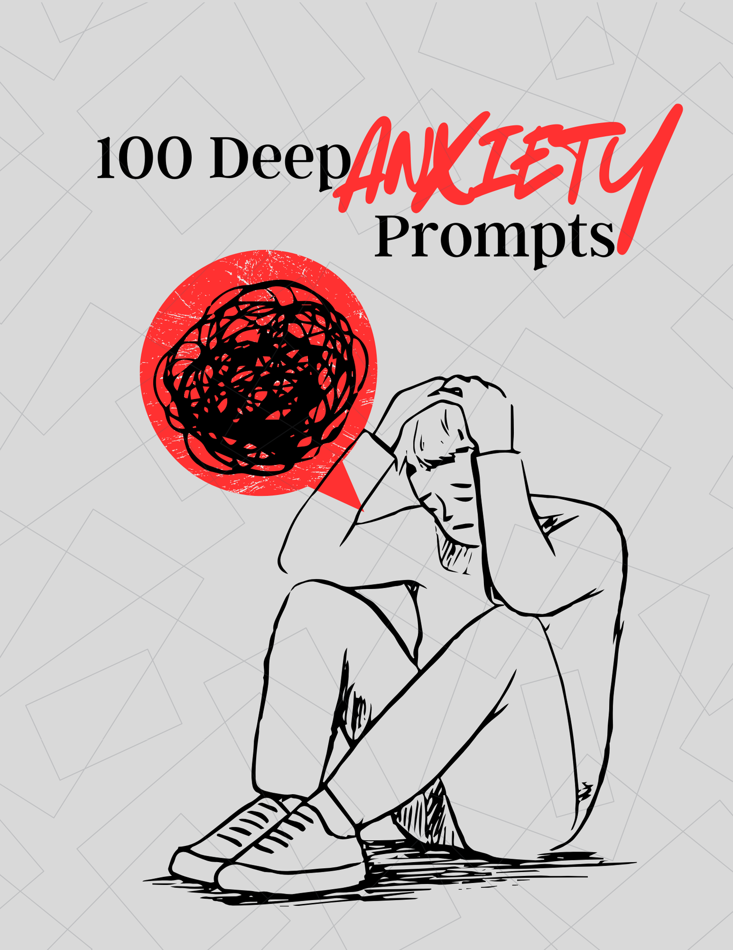 100 Deep Anxiety Prompts Journal | Digital Download for Mental Health & Self-Care Digital Download