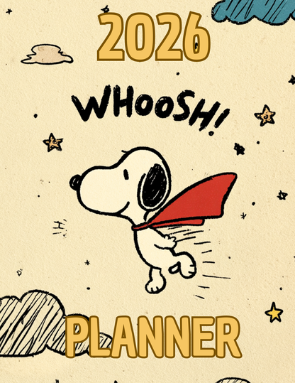 Snoopy Inspired 2026 Planner | Digital Download
