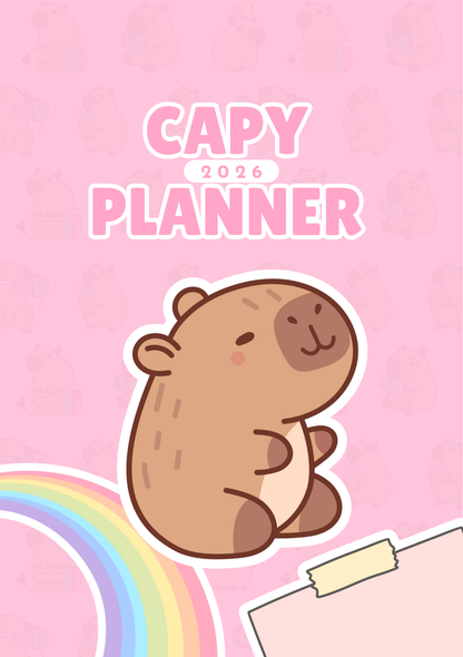 Capybara 2026 Planner | Digital Download