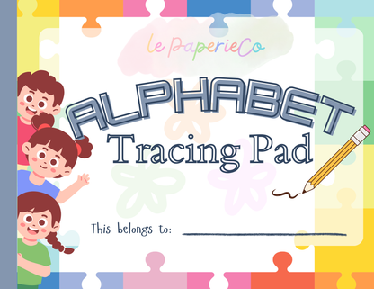 Alphabet Tracing Pad - Jigsaw Theme | Digital Download