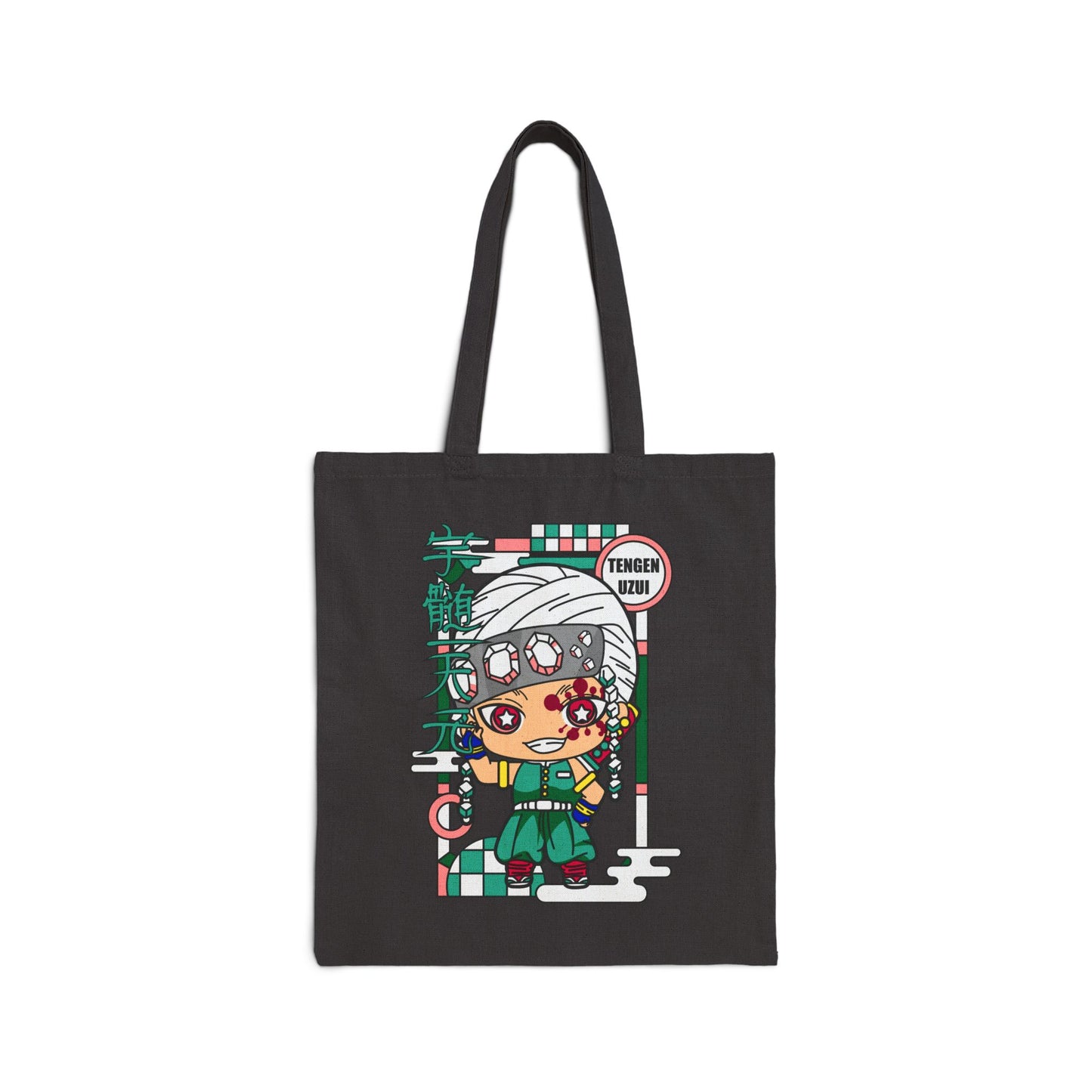 Tengen Chibi Canvas Tote Bag | Demon Slayer Inspired Tote Bag