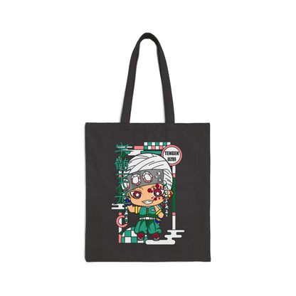 Tengen Chibi Canvas Tote Bag | Demon Slayer Inspired Tote Bag