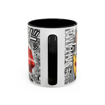 Saitama Mug |One Punch Man Inspired Collage Accent Mug (11/15 oz)