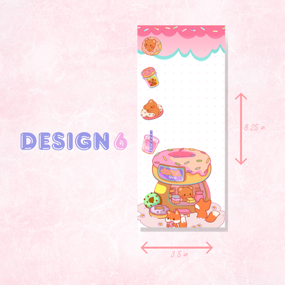 Kawaii Notepad | 50 Sheets (3.5in x 8.25 in)