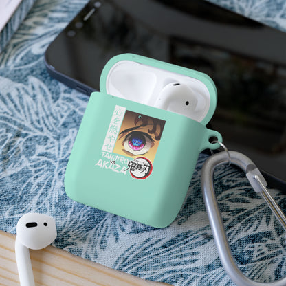 Anime Eye Illustration AirPods Case | Akaza Demon Slayer Inspired