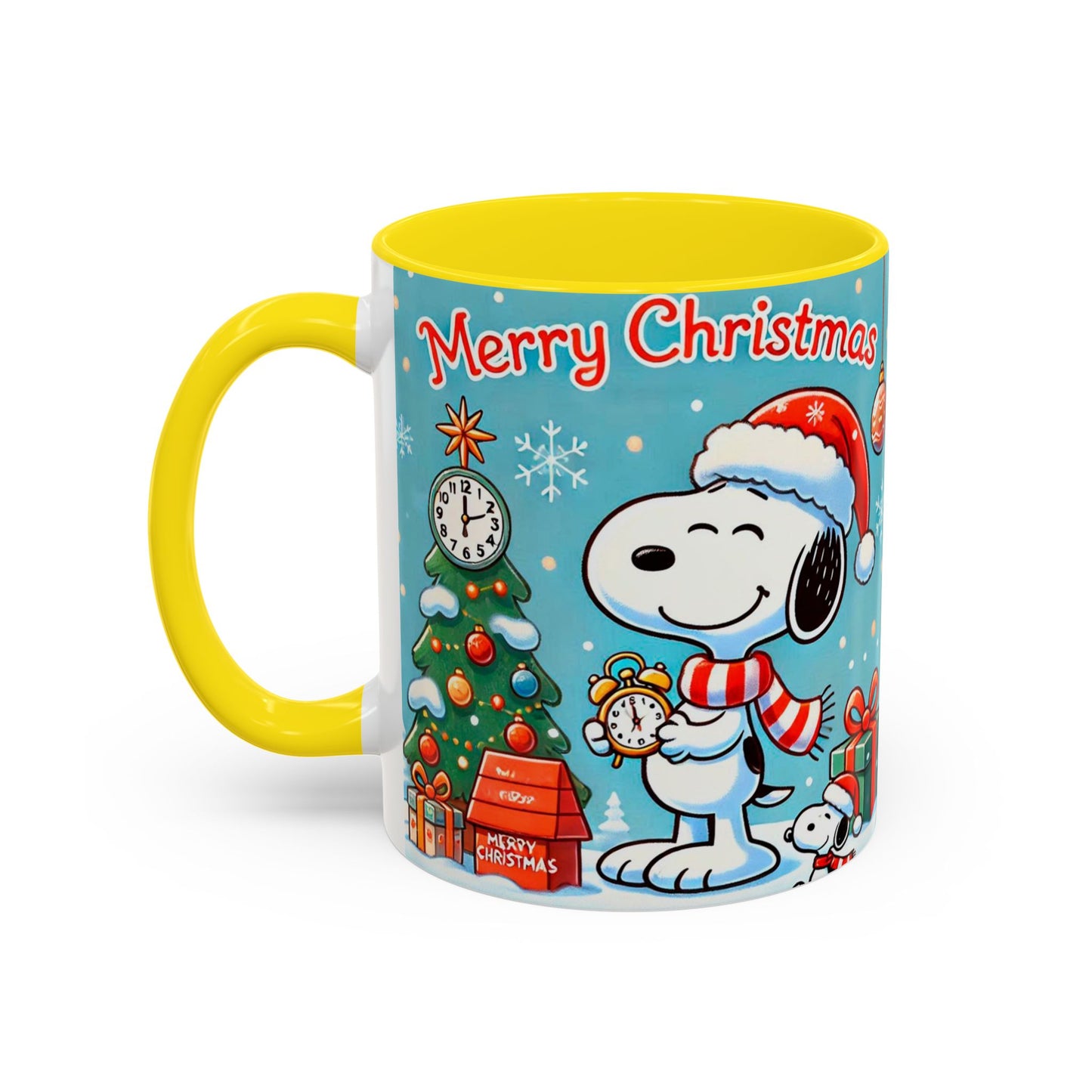 Beagle Chistmas Illustration Mug | Accent Coffee Mug 11oz 15oz