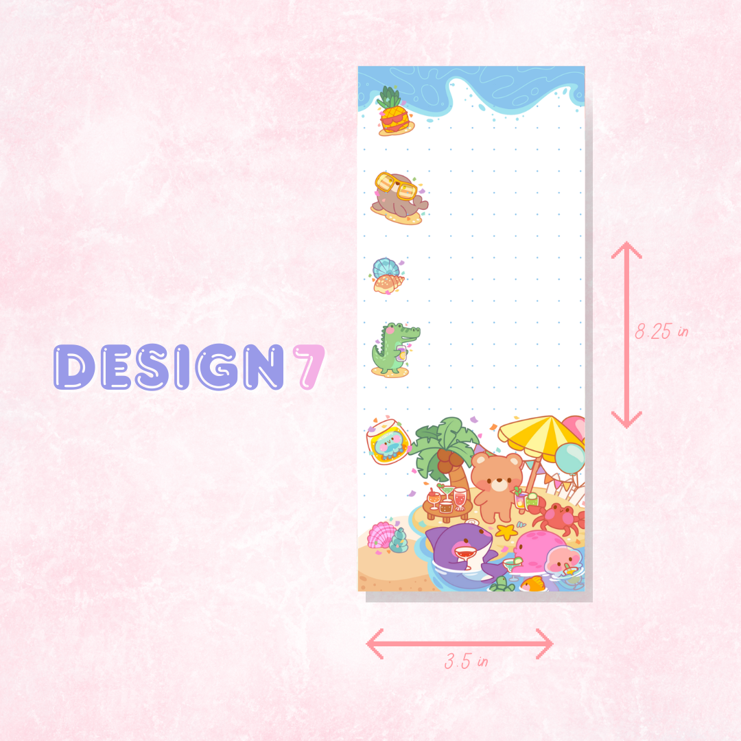 Kawaii Notepad | 50 Sheets (3.5in x 8.25 in)