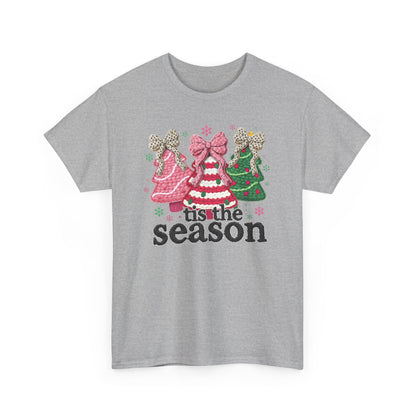 Tis the Season Christmas Trees tee | Holiday tree trio graphic tee