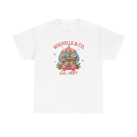 Whoville Snow Globe tee | Christmas Dr. Seuss inspired shirt, holiday village design