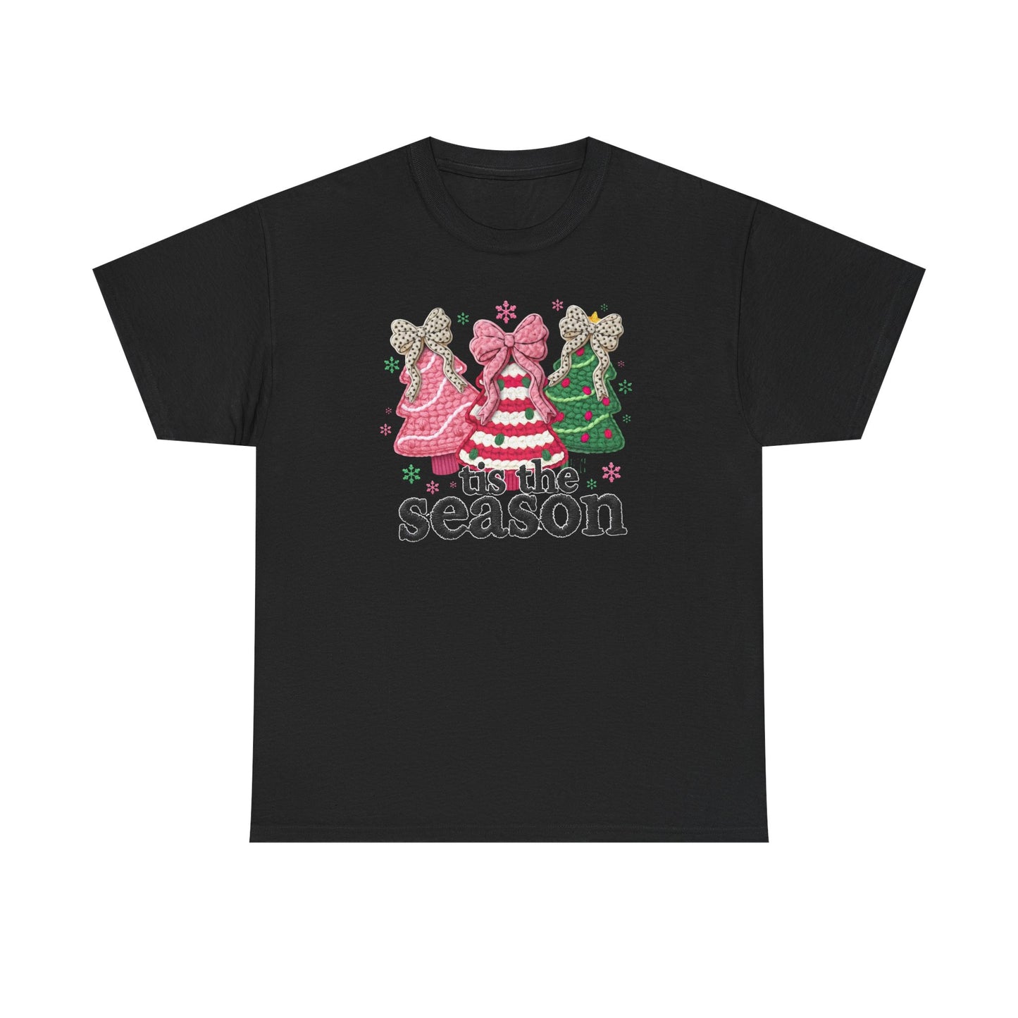 Tis the Season Christmas Trees tee | Holiday tree trio graphic tee