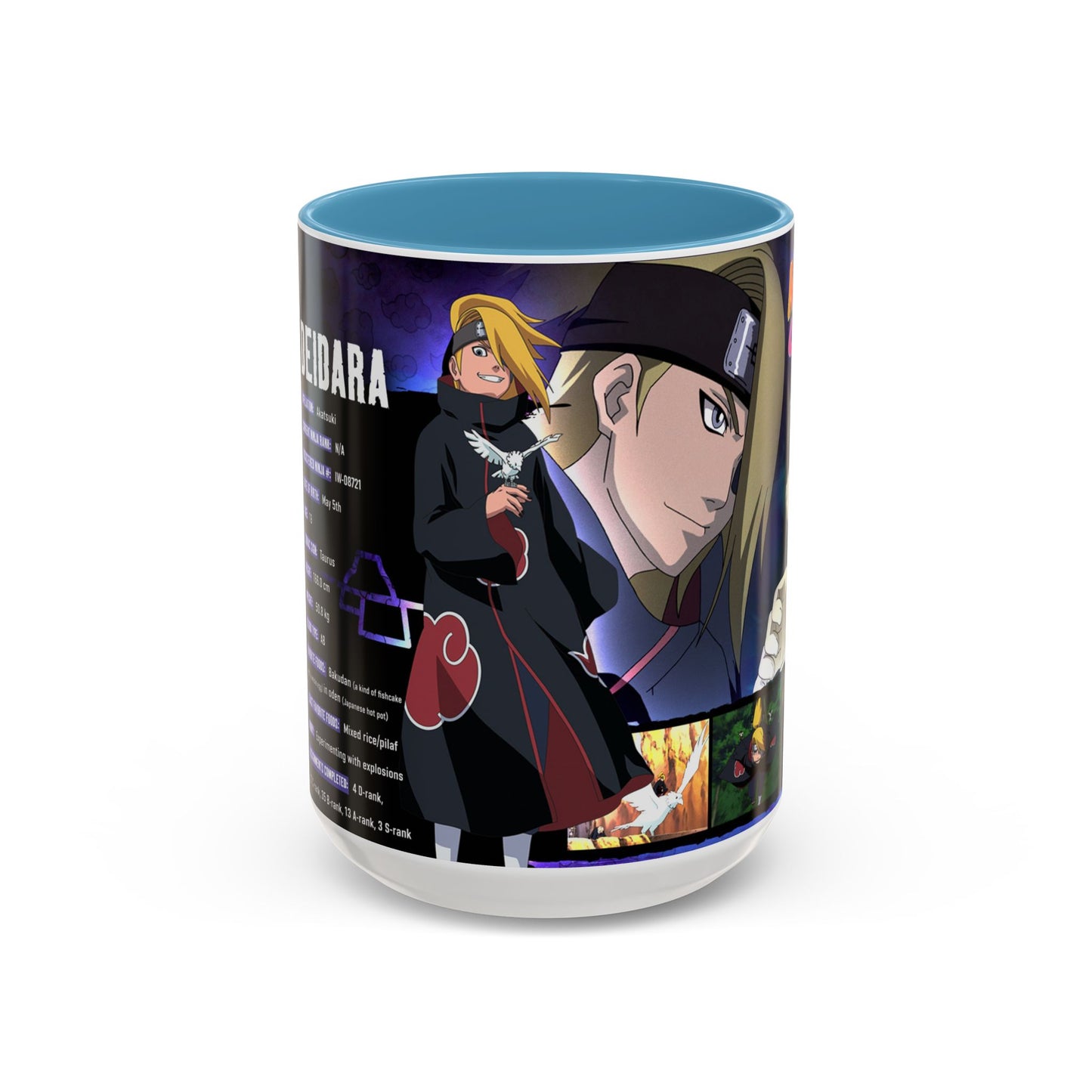Deidara Naruto Shippuden Accent Coffee Mug  Anime Art Collector Mug (11/15oz)