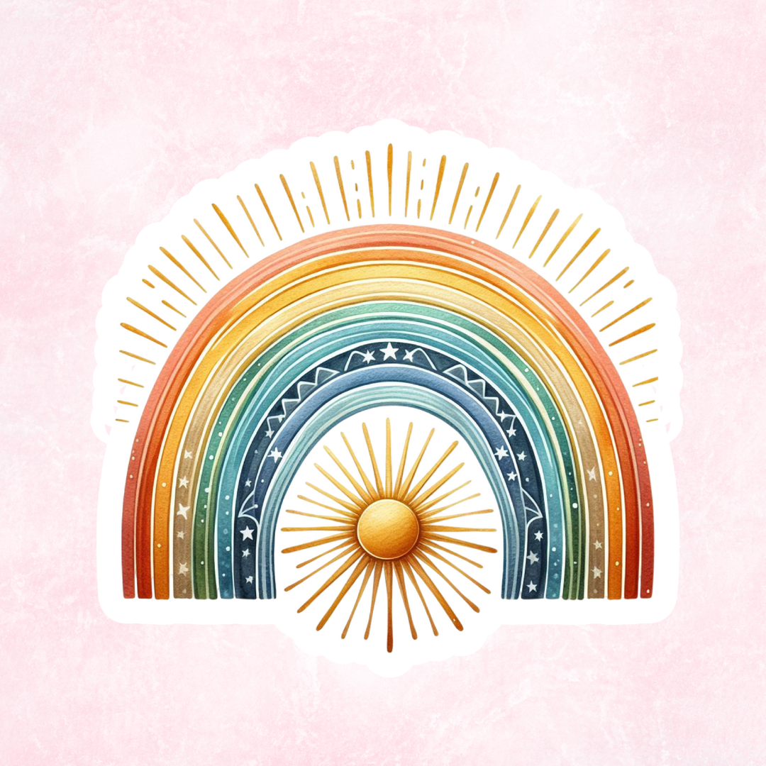 Holographic Rainbow Sticker Collection | Vinyl Water Resistant Stickers