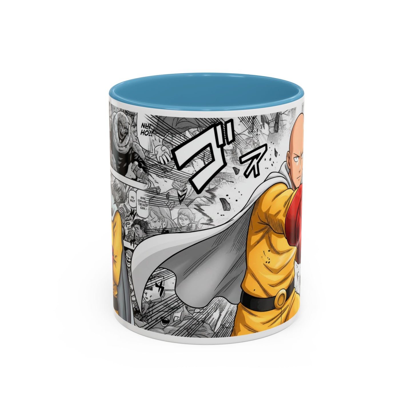 Anime Fist Coffee Mug  Dynamic Manga Collage Accent Mug (11/15 oz)