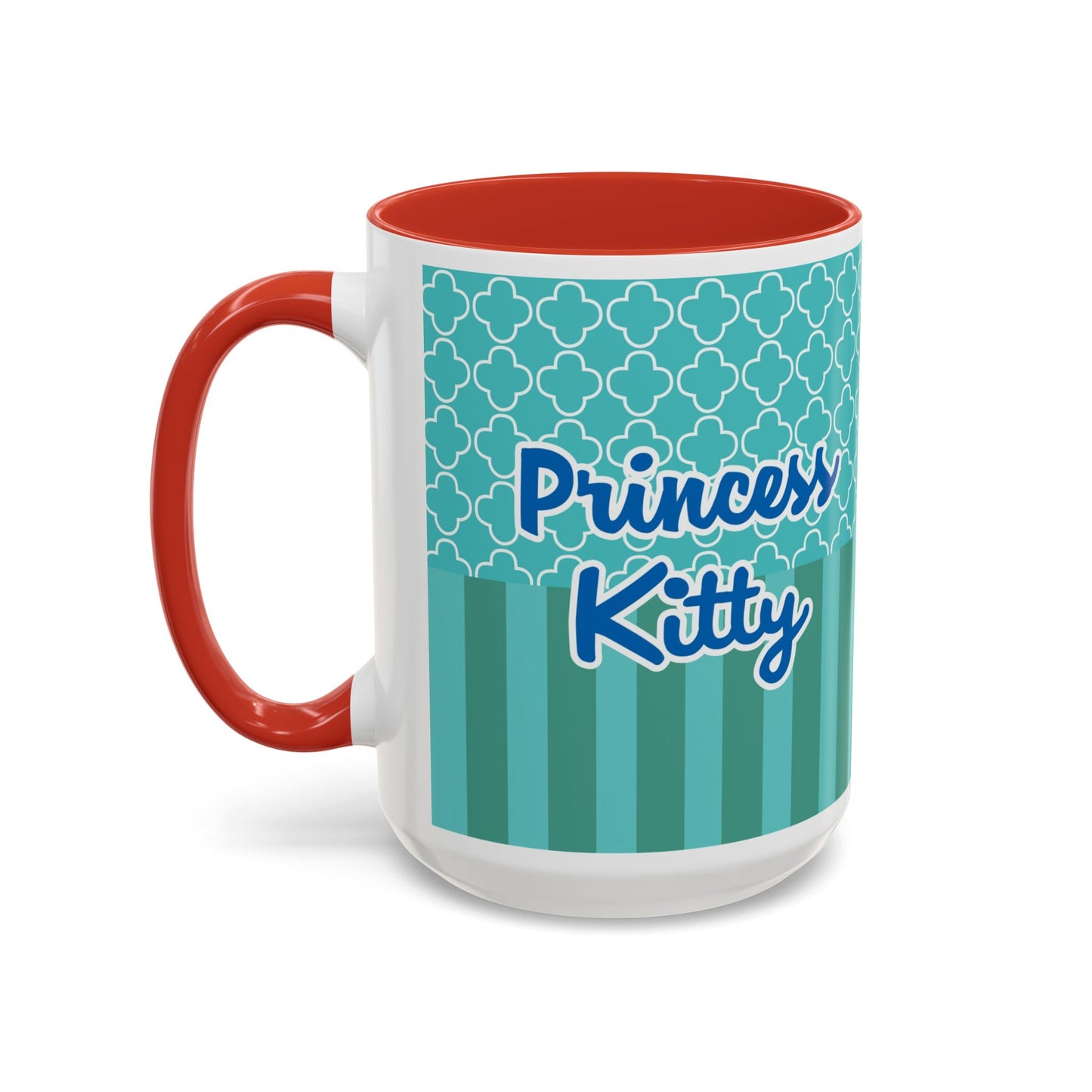 Princess Girl Cartoon Teal Accent Coffee Mug | 11oz 15oz