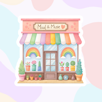 Village Shop Collection | Glossy Vinyl Stickers