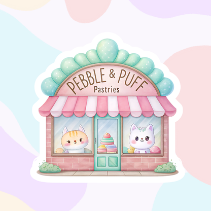 Village Shop Collection | Glossy Vinyl Stickers