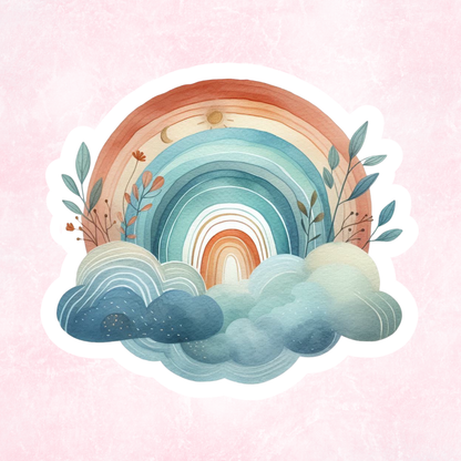 Holographic Rainbow Sticker Collection | Vinyl Water Resistant Stickers