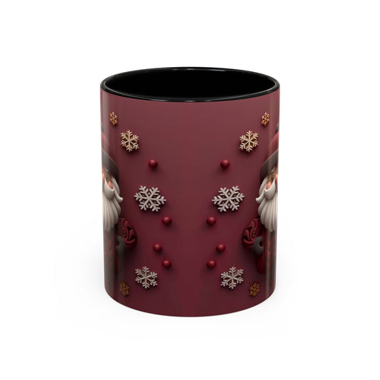 Cute Santa Face Holiday Mug | Christmas Accent Coffee Mug