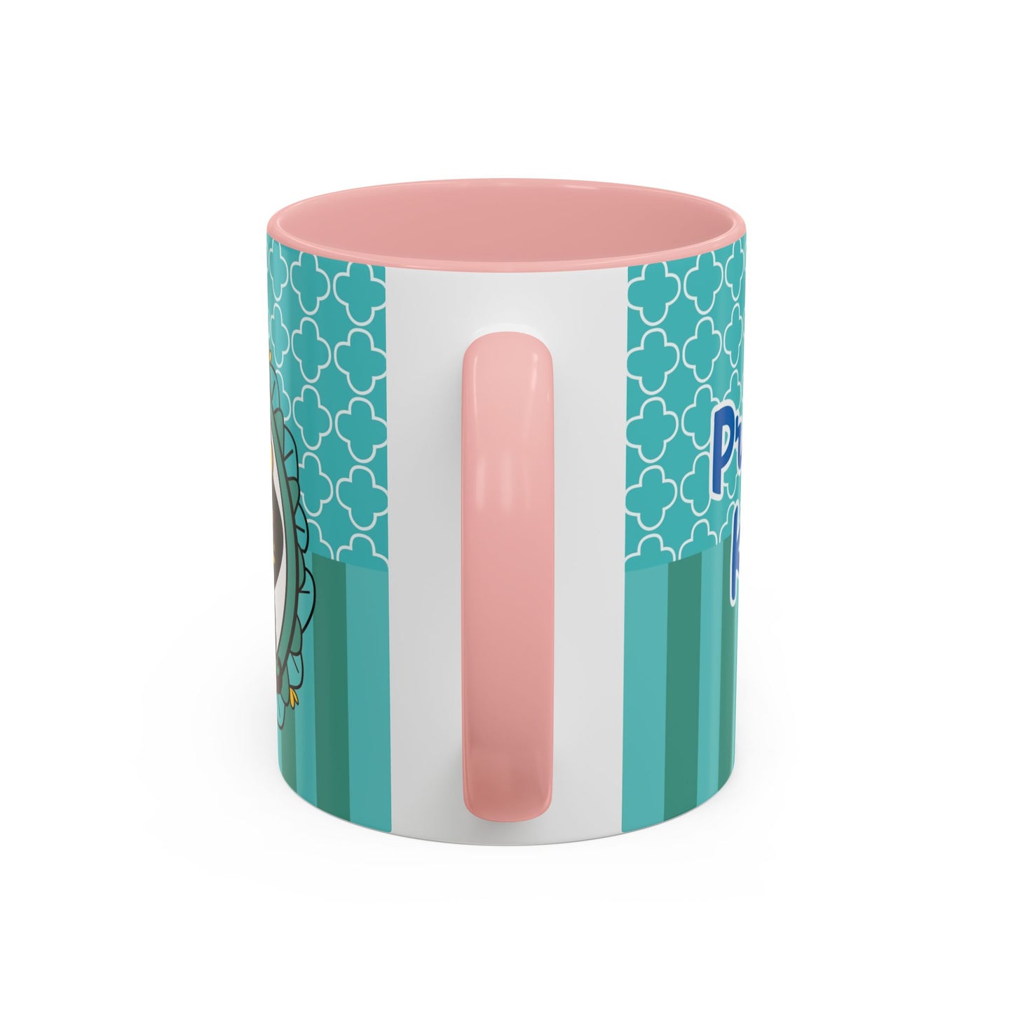 Princess Girl Cartoon Teal Accent Coffee Mug | 11oz 15oz