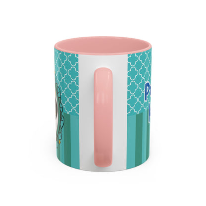 Princess Girl Cartoon Teal Accent Coffee Mug | 11oz 15oz