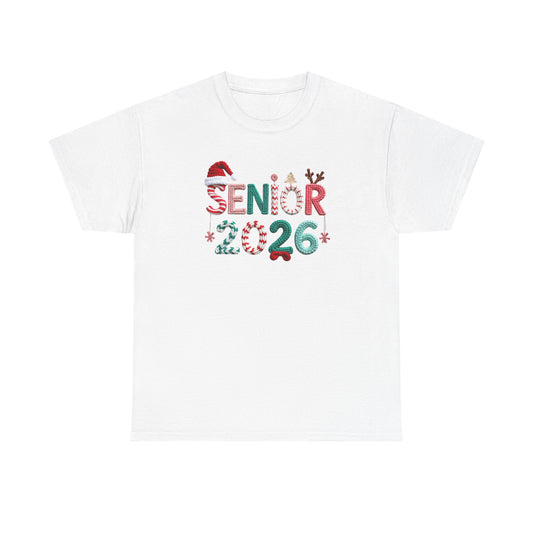 Senior 2026 Christmas Tee  Festive Graduation Santa Hat Design