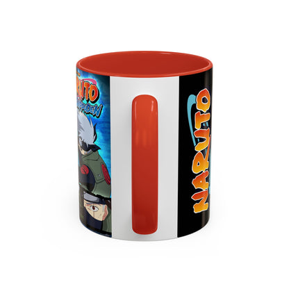 Naruto Kakashi Accent Coffee Mug  Anime Character Collage 11/15oz