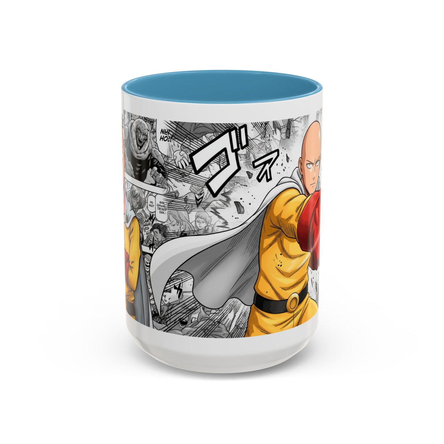 Saitama Mug |One Punch Man Inspired Collage Accent Mug (11/15 oz)