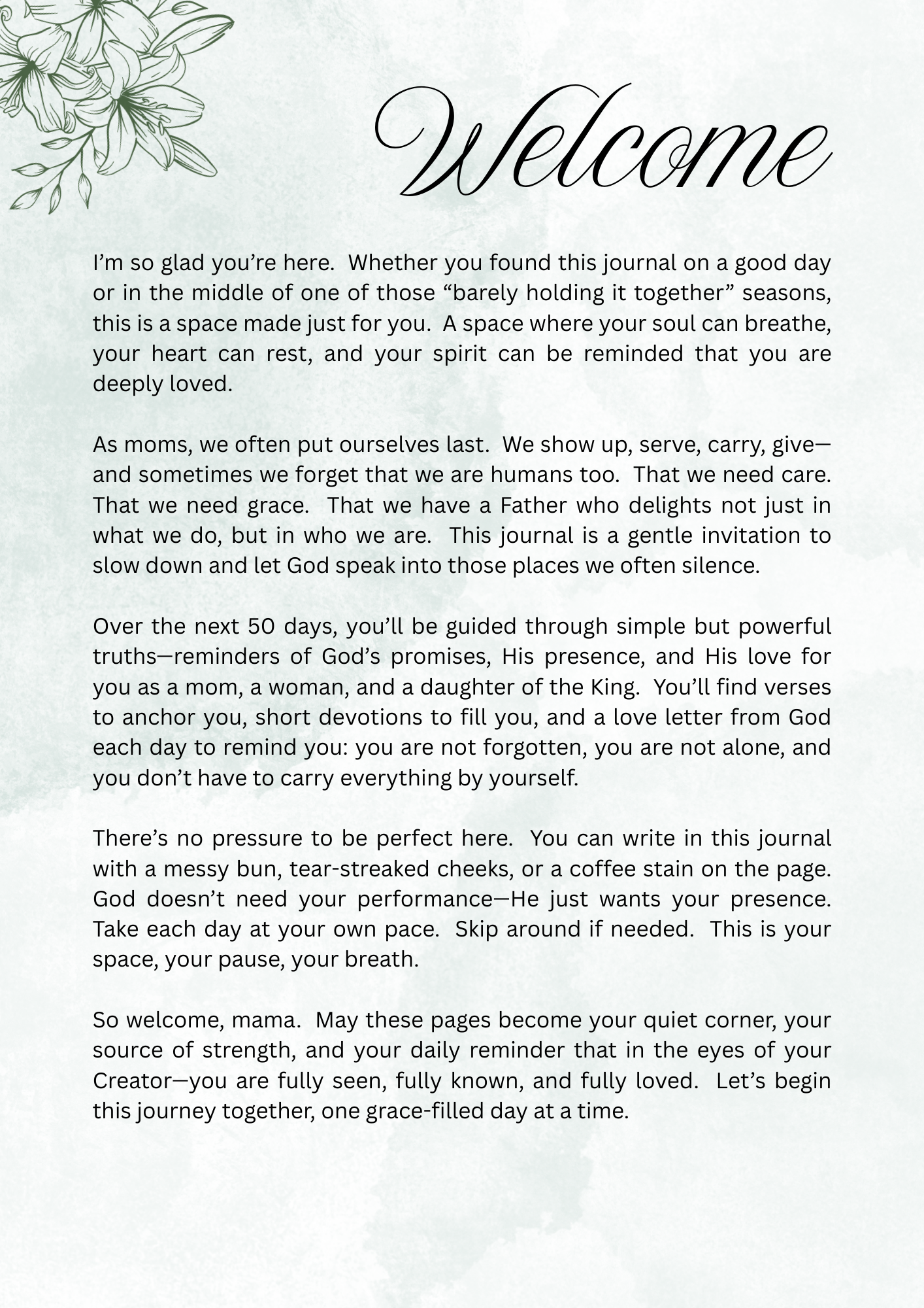 Dear Mama, Breath | A Self-care Devotional Journal for Moms