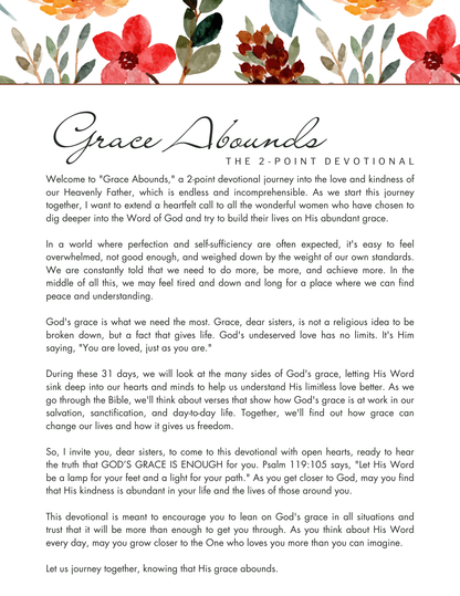Grace Abounds - The 2-Point Devotional | Journal