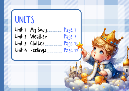 Blue Pre-school Activity Book | Digital Download