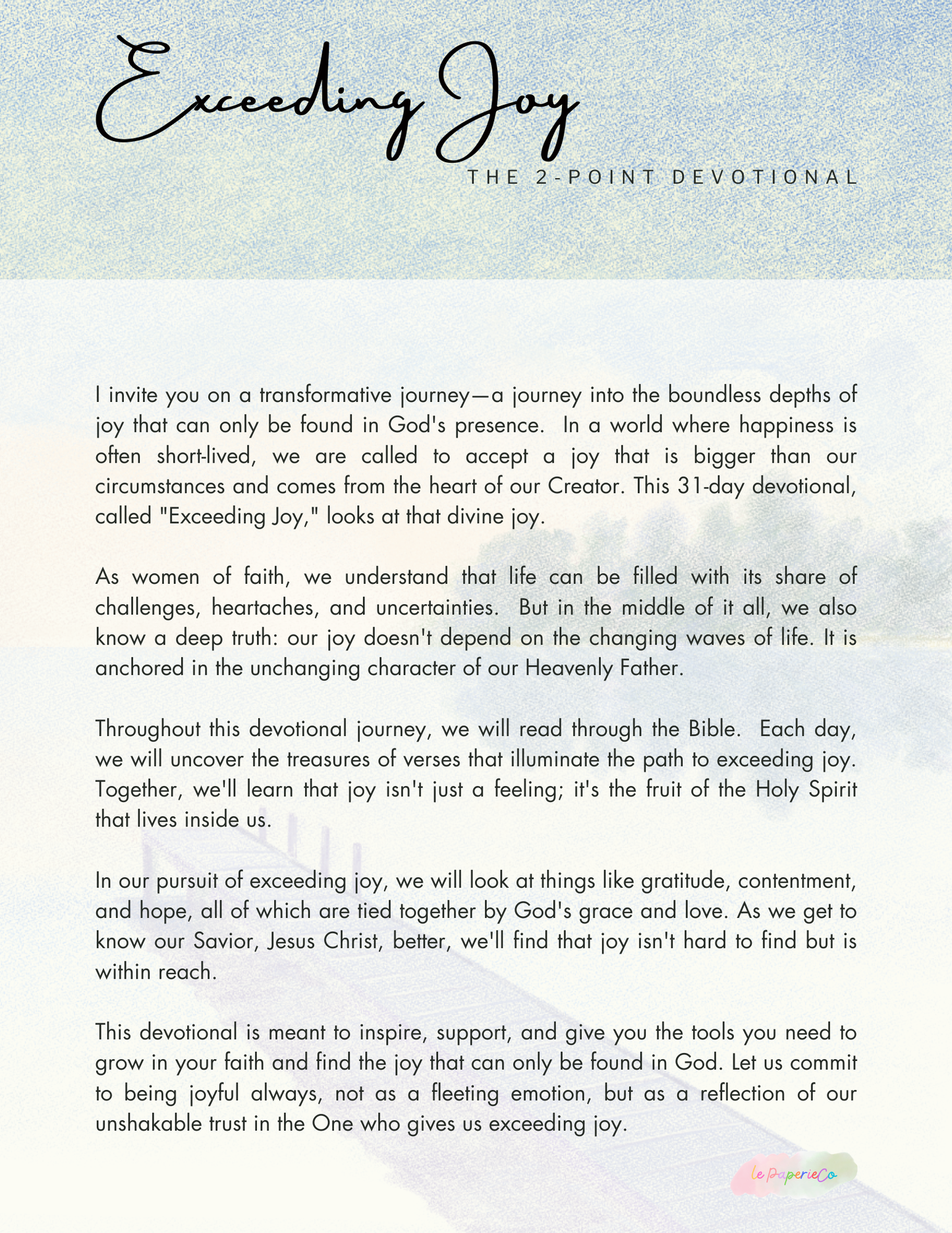 Exceeding Joy | Devotional Journal