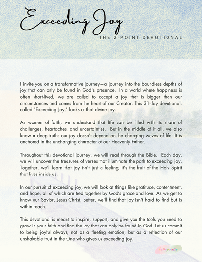 Exceeding Joy | Devotional Journal