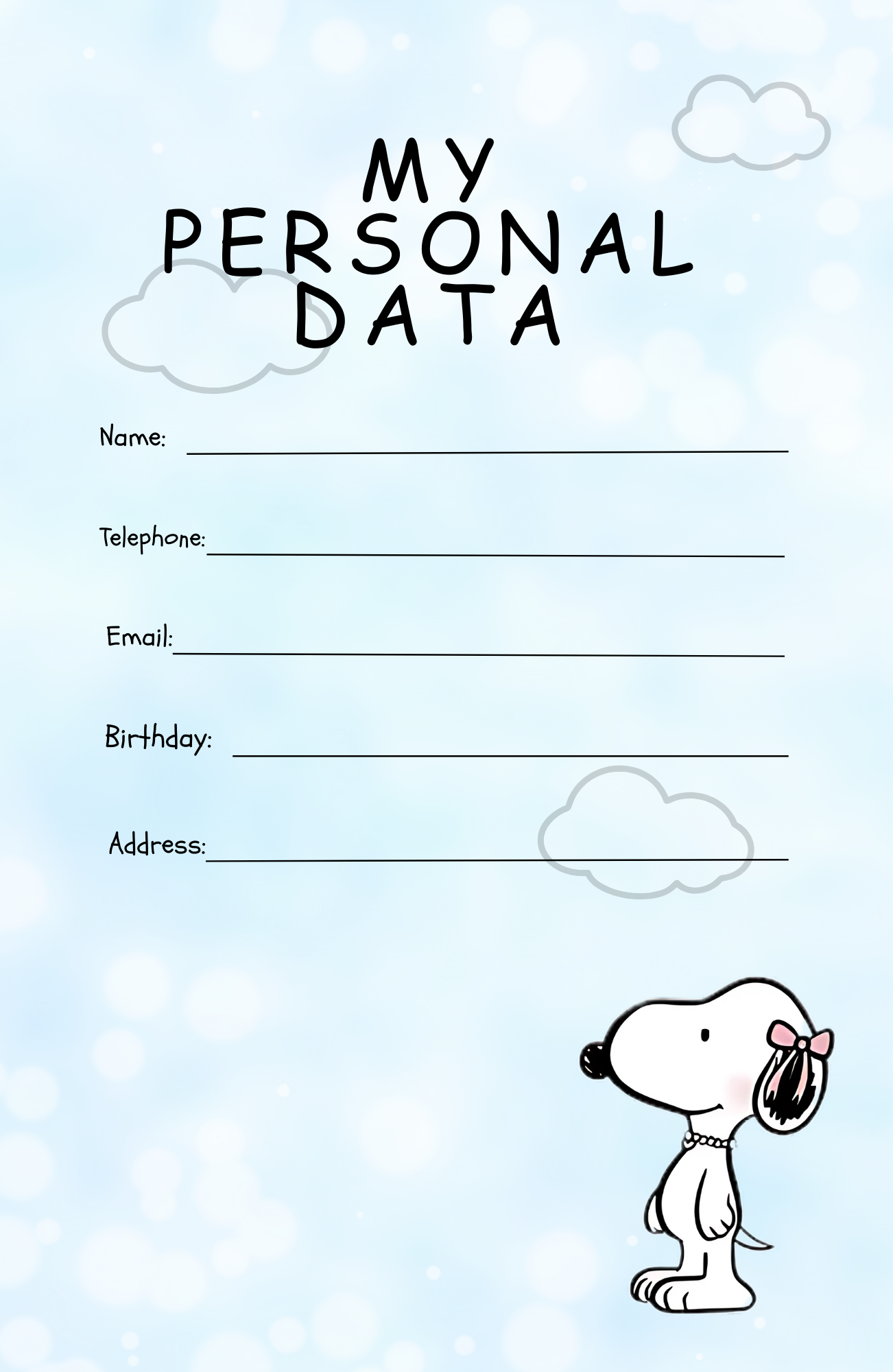 Snoopy Inspired 2026 Planner v3 | Digital Download