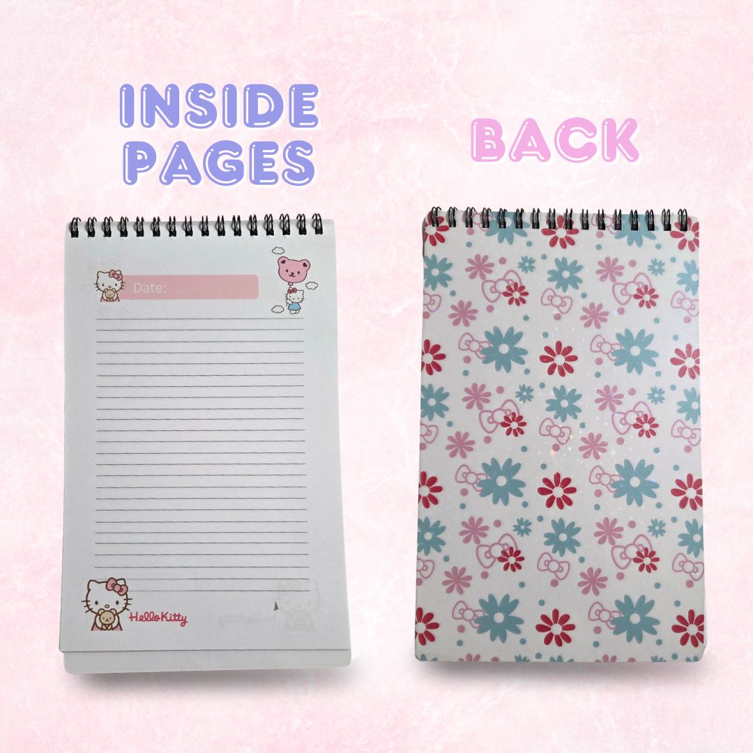 Hello Kitty Inspired Laminated Notebook | 120 Pages