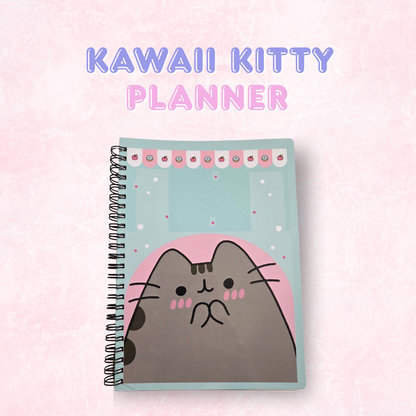 Kawaii Kitty Laminated Planner | 120 Pages