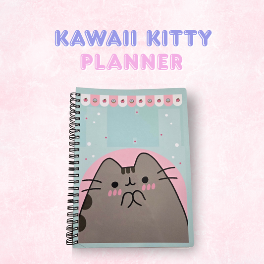 Kawaii Kitty Laminated Planner | 120 Pages