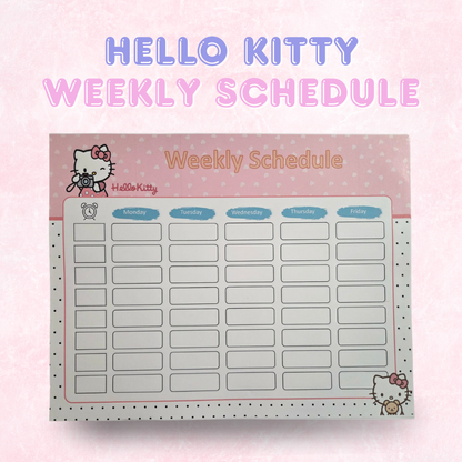 Hello Kitty Inspired Weekly/Monthly Planner pad | Personalizable/ Customizable