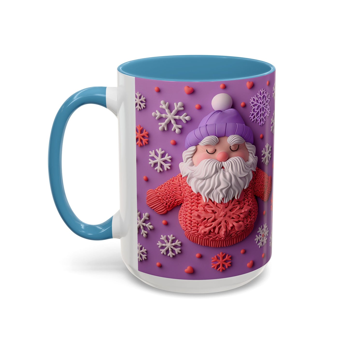 Knit Santa Pattern Mug | Accent Coffee Mug