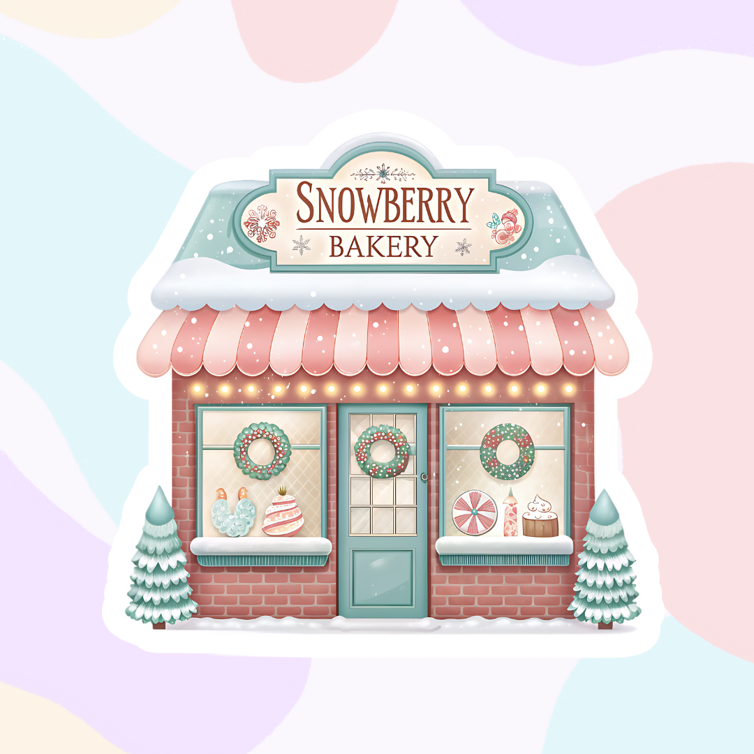 Village Shop Collection | Glossy Vinyl Stickers