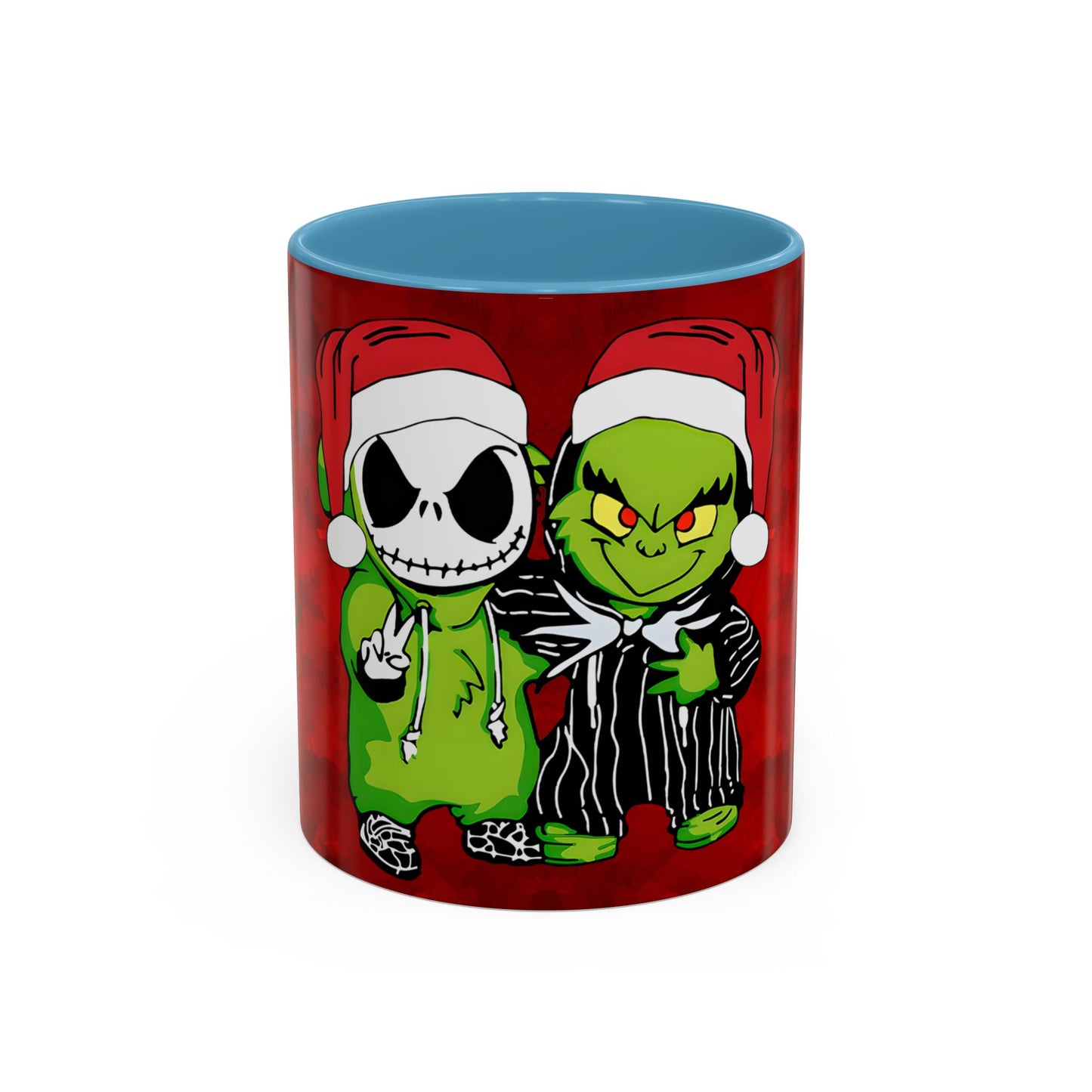 Grinch Jack Skellington Christmas Mug | Accent Coffee Mug