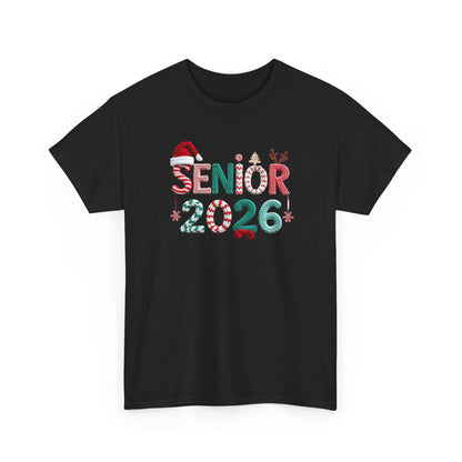 Senior 2026 Christmas Tee – Festive Graduation Santa Hat Design