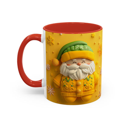 Yellow Sweater Santa Mug | Accent Coffee Mug